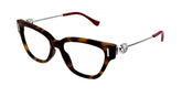 Cat Eye Brown Sheet Side Metal Frame Women