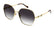 Square Metal Frame Grey Lens UV Protection Women