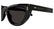 Cat Eye Shiny Black Sheet Frame Dark Grey Lens UV Protection Women