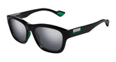 Wayfarer Shiny Black Tr Frame Fleshy Mirror Lens UV Protection Men