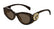 Cat Eye Shiny Brown Sheet Frame Brown Lens UV Protection Women