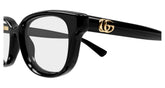 Raound Shiny Black Sheet Frame Women