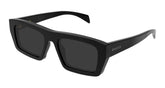 Ractangle Black Sheet Frame Grey Lens UV Protection Unisex