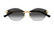 Cat Eye Black&Gold Rimless Frame Grey Lens UV Protection Women