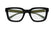 Square Shiny Black Sheet Frame Men