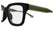 Square Shiny Black Sheet Frame Men