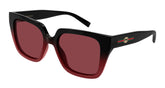 Butterfly Black And Cherry Frame Ruby Lens UV Protection Women